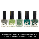 Gala of London HD Nail Polish (10+12+13+18+22)